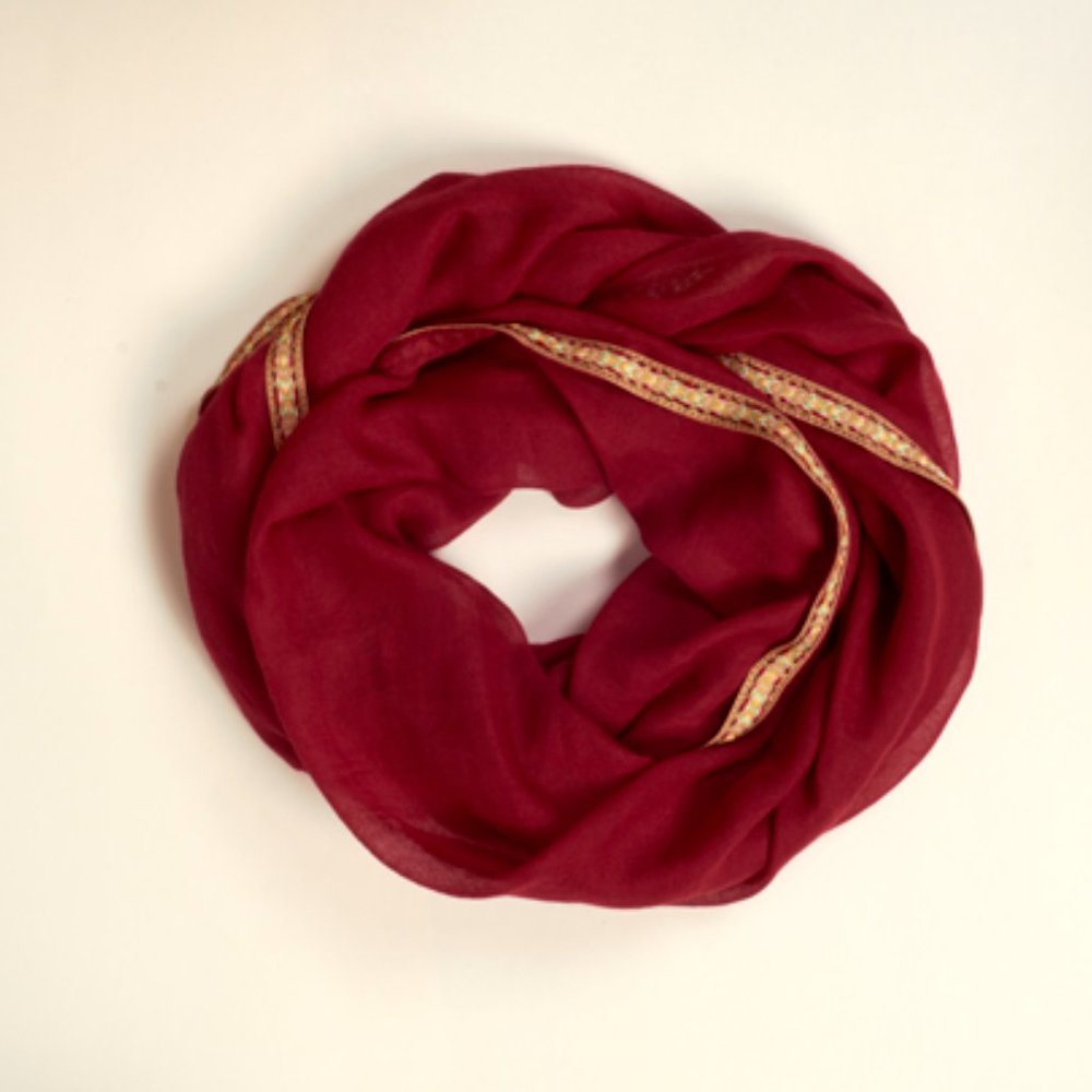 Burgundy Infinity Scarf (10 Pack)